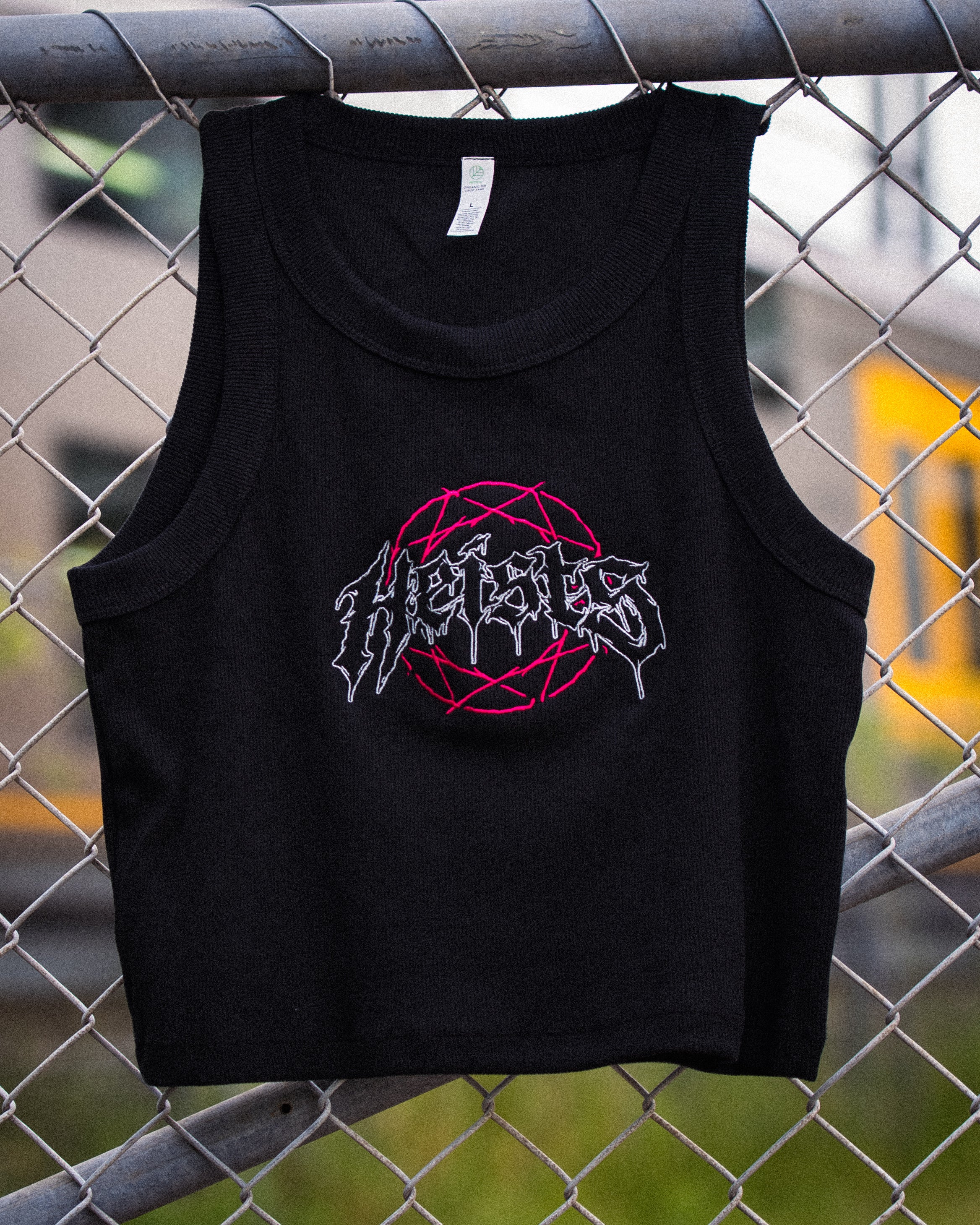Embroidered Crop Tank