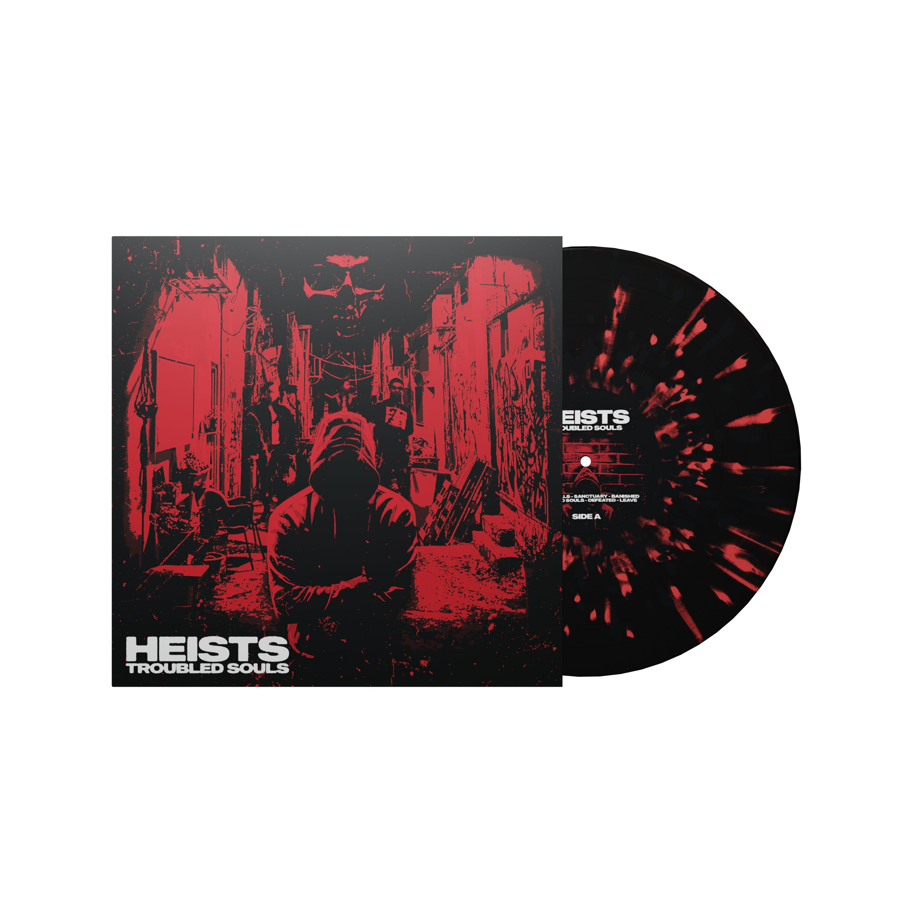 Troubled Souls LP (Black w/ Red Splatter)